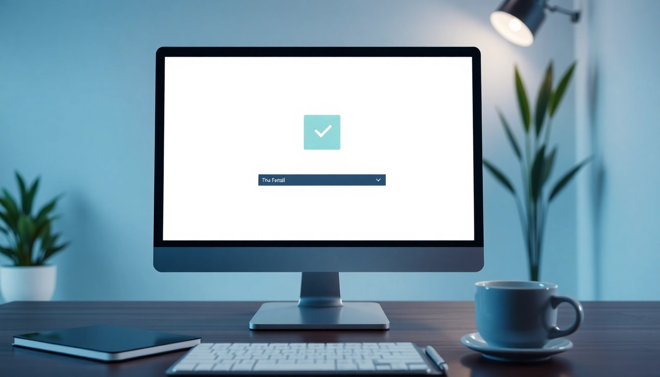 Processus de validation d'e-mail mettant en évidence la validation d'e-mail avec une interface utilisateur moderne sur un écran d'ordinateur.