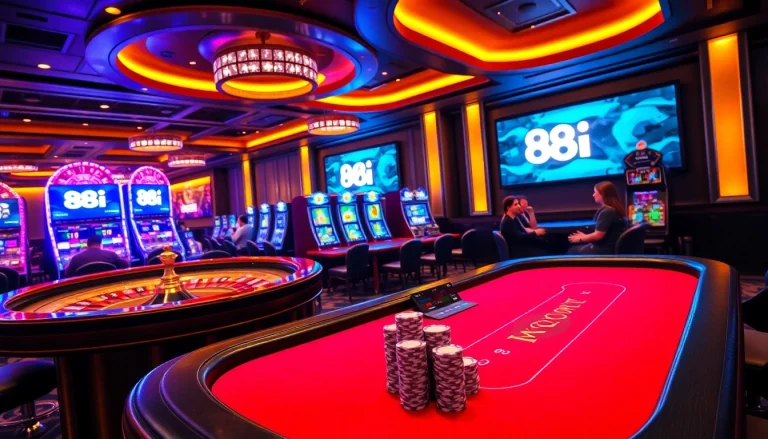 Winning at casino games with 88i's exciting atmosphere of poker tables and slot machines.