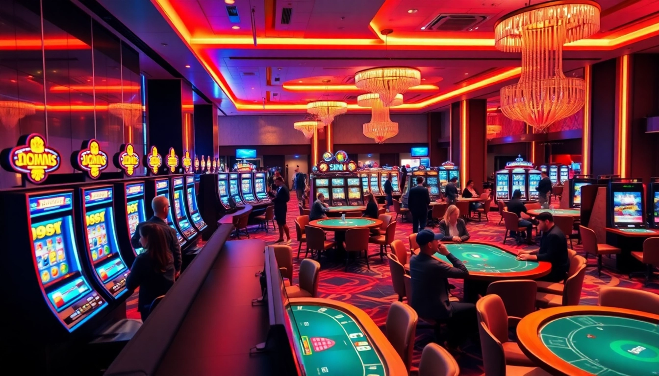 Jouer au meilleur casino en ligne en belgique dans un environnement de casino élégant et animé.
