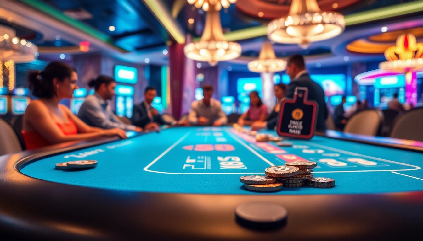 Jouer au casino crypto en ligne avec des tables dynamiques et des joueurs enthousiastes.