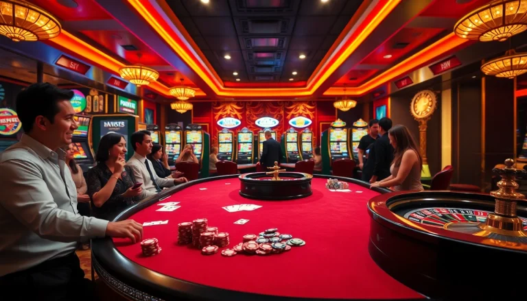 Experience thrilling gameplay at sky88.diamonds with vibrant casino atmosphere and high-stakes excitement.