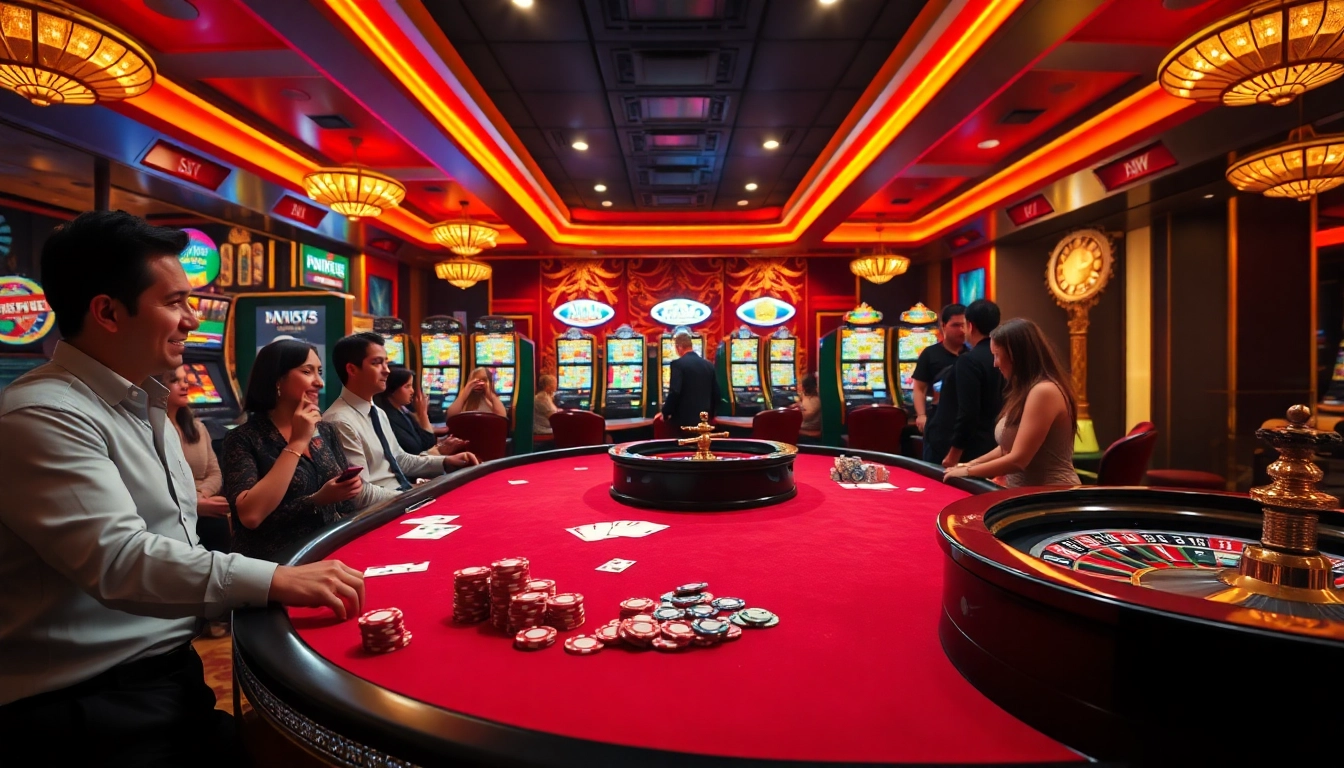 Experience thrilling gameplay at sky88.diamonds with vibrant casino atmosphere and high-stakes excitement.