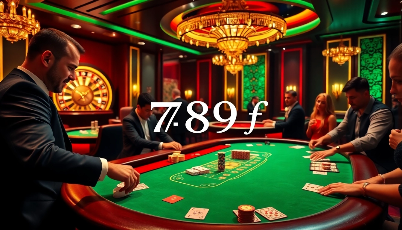Players experiencing the excitement of poker at 789 f casino.