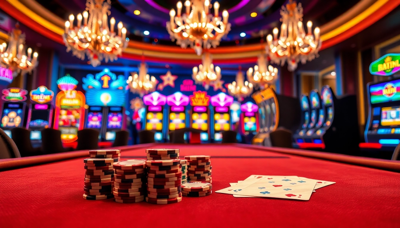 Jouer au casino en ligne argent réel avec des jetons colorés et des cartes à portée de main.