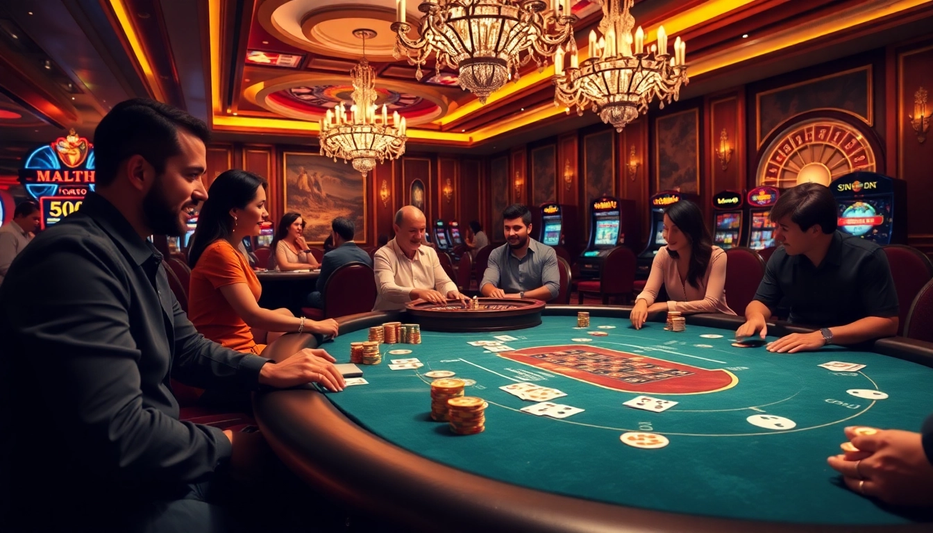 Experience the thrill of casino gaming at rr88com with vibrant tables and excited players.